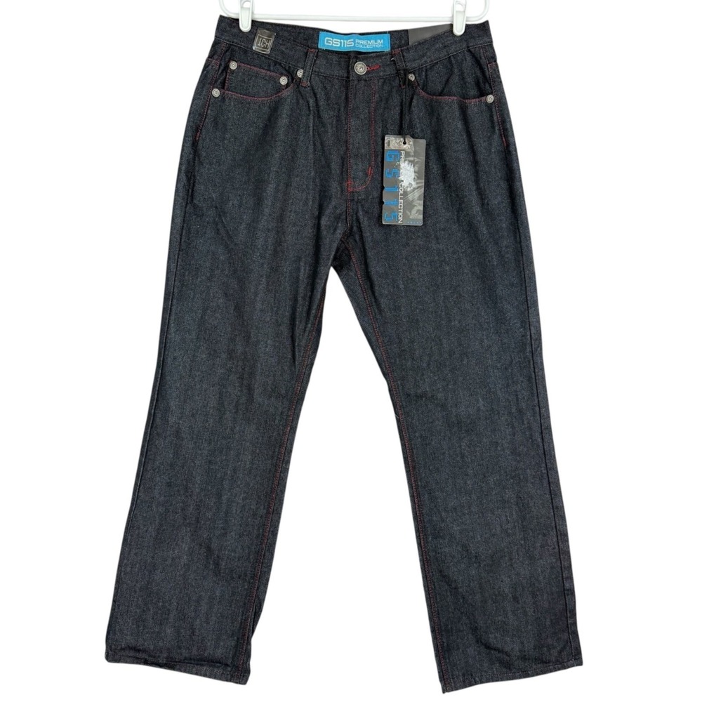 GS115 Premium Collection Men's Blue Denim Husky Jeans Sz 18H (33x31) Cotton NWT